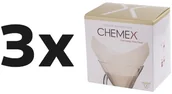 Akcesoria i części AGD - Zestaw: 3x Chemex filtry papierowe kwadratowe - Białe - 6, 8, 10 filiżanek - miniaturka - grafika 1