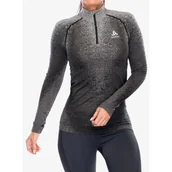 Pozostała odzież narciarska - Bluza termoaktywna damska Odlo Blackcomb Eco BL Top Turtle Neck LS Half Zip - miniaturka - grafika 1