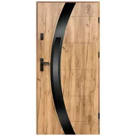 Drzwi zewnętrzne - Isoxa Drzwi zewnętrzne stalowe wejściowe Nero Shadow 68 grandson 90 prawe - miniaturka - grafika 1