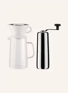 Alessi Zestaw Slow Coffee: Młynek Do Kawy, Karafka I Uchwyt Na Filtr silber - Zaparzacze i kawiarki - miniaturka - grafika 1