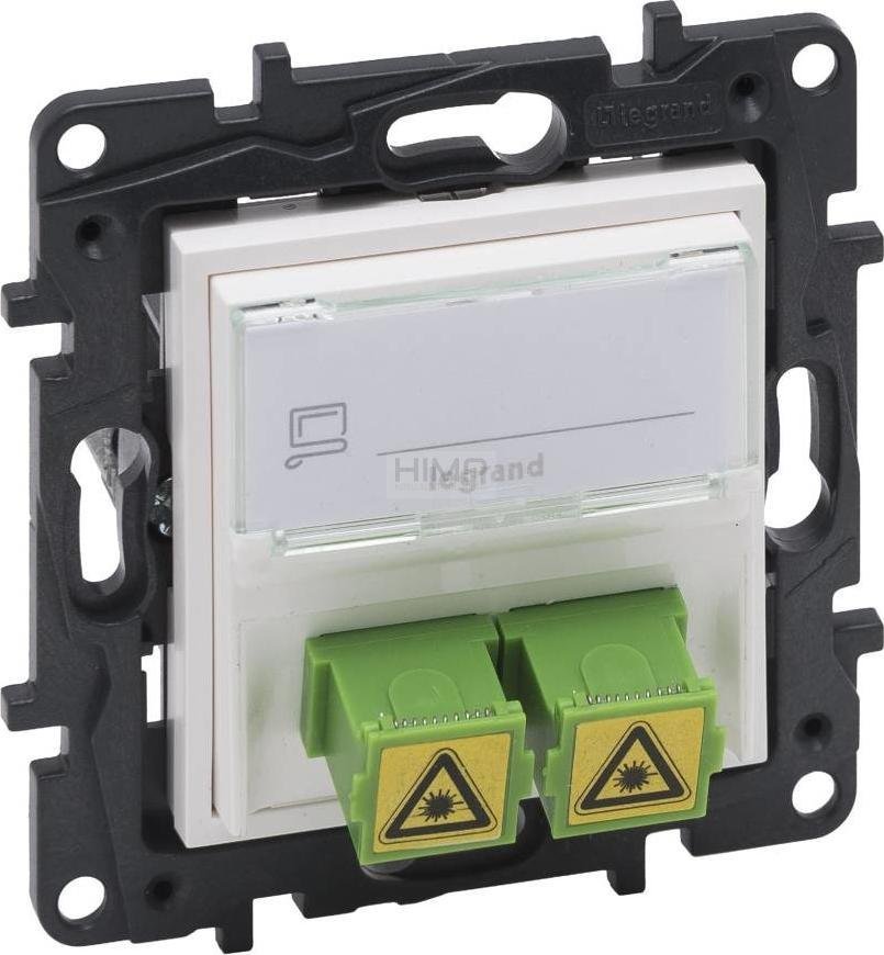 Legrand Gniazdo światłowodowe Legrand Niloe Step 863171 2x SC/APC podwójne białe