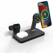 Ładowarki do telefonów - Mophie mophie-UNV WRLS-snap+ 3-in-1 w/ BYO watch-Black-ROC-EU - miniaturka - grafika 1