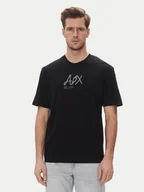 Koszulki męskie - Armani Exchange T-Shirt XM000566 AF10334 UC001 Czarny Regular Fit - miniaturka - grafika 1