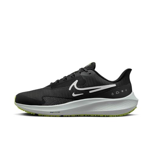 Nike Air Zoom Pegasus 39 Shield, Trampki męskie, Black White DK Smoke Grey Volt, 48.5 EU, Black White Dk Smoke Grey Volt, 48.5 EU