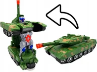Zabawki zdalnie sterowane - Czołg robot przemienia się świeci jeździ dźwięk - miniaturka - grafika 1