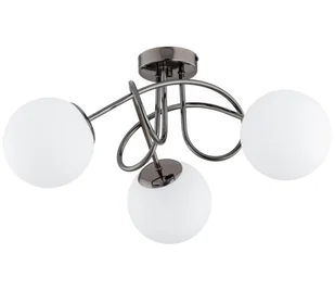 Żyrandol natynkowy BANKO 3xE14/10W/230V czarny chrom - Lampy sufitowe - miniaturka - grafika 1