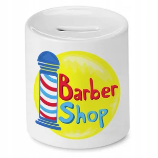 SKARBONKA FRYZJERKI FRYZJERA BARBER SHOP PREZENT z Nadrukiem ze Zdjęciem - Skarbonki - miniaturka - grafika 1
