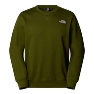 Bluzy męskie - felpa uomo the north face nf0a89et m rlxd crew bri1 woodland green - miniaturka - grafika 1