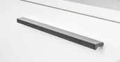 Zawiasy, okucia i inne akcesoria - Uchwyt meblowy podłużny Angle 100 Aluminiowy Metaliczny Szary - miniaturka - grafika 1