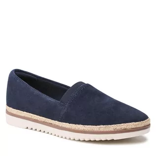 Espadryle damskie - Clarks Espadryle Serena Paige 261650704 Navy Suede - grafika 1