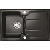 Zlewozmywaki - Zlewozmywak SONRA Merid 78 Black 70 - miniaturka - grafika 1