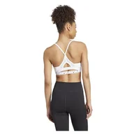 Biustonosze - adidas Damski biustonosz treningowy AeroReact, XL, biały - miniaturka - grafika 1