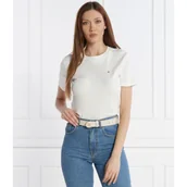 Koszulki i topy damskie - Tommy Hilfiger T-shirt | Slim Fit - miniaturka - grafika 1
