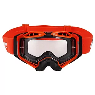LS2, Gogle motocyklowe AURA (Przezroczysty wizjer) black HIV orange - Gogle i okulary motocyklowe - miniaturka - grafika 1