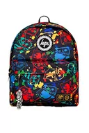 Plecaki - Hype Plecaki szkolne na co dzień dla dzieci chłopców dziewcząt mężczyzn i kobiet, Czarny dom Splat, Jeden rozmiar, Casual - miniaturka - grafika 1