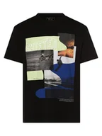 Koszulki męskie - Tom Tailor Denim - T-shirt męski, czarny - miniaturka - grafika 1