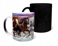 Kubki - KUBEK MAGICZNY Z NADRUKIEM-PREZENT HOBBY KONIE RÓŻNE WZORY DO WYBORU+IMIĘ - miniaturka - grafika 1