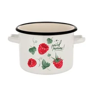 Garnki - Garnek emaliowany prosty bez pokrywki Malina 16 cm 2 l - miniaturka - grafika 1