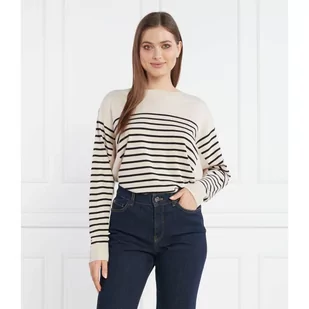 Marc Cain Sweter | Oversize fit | z dodatkiem wełny i kaszmiru - Swetry damskie - miniaturka - grafika 1