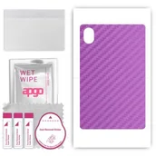 Akcesoria do tabletów i e-booków - folia naklejka skórka strukturalna na TYŁ do Umidigi G1 Tab Mini - Carbon Fioletowy - apgo SKINS - miniaturka - grafika 1