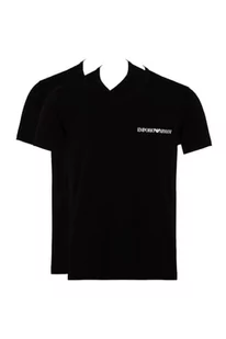 Emporio Armani T-shirt męski (2 sztuki), czarny/czarny, M - Koszulki męskie - miniaturka - grafika 1