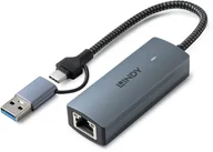 Huby USB - Lindy 43415 huby i koncentratory USB 3.2 Gen 2 3.1 Gen 2 Type-C 5000 Mbit/s Szary - miniaturka - grafika 1