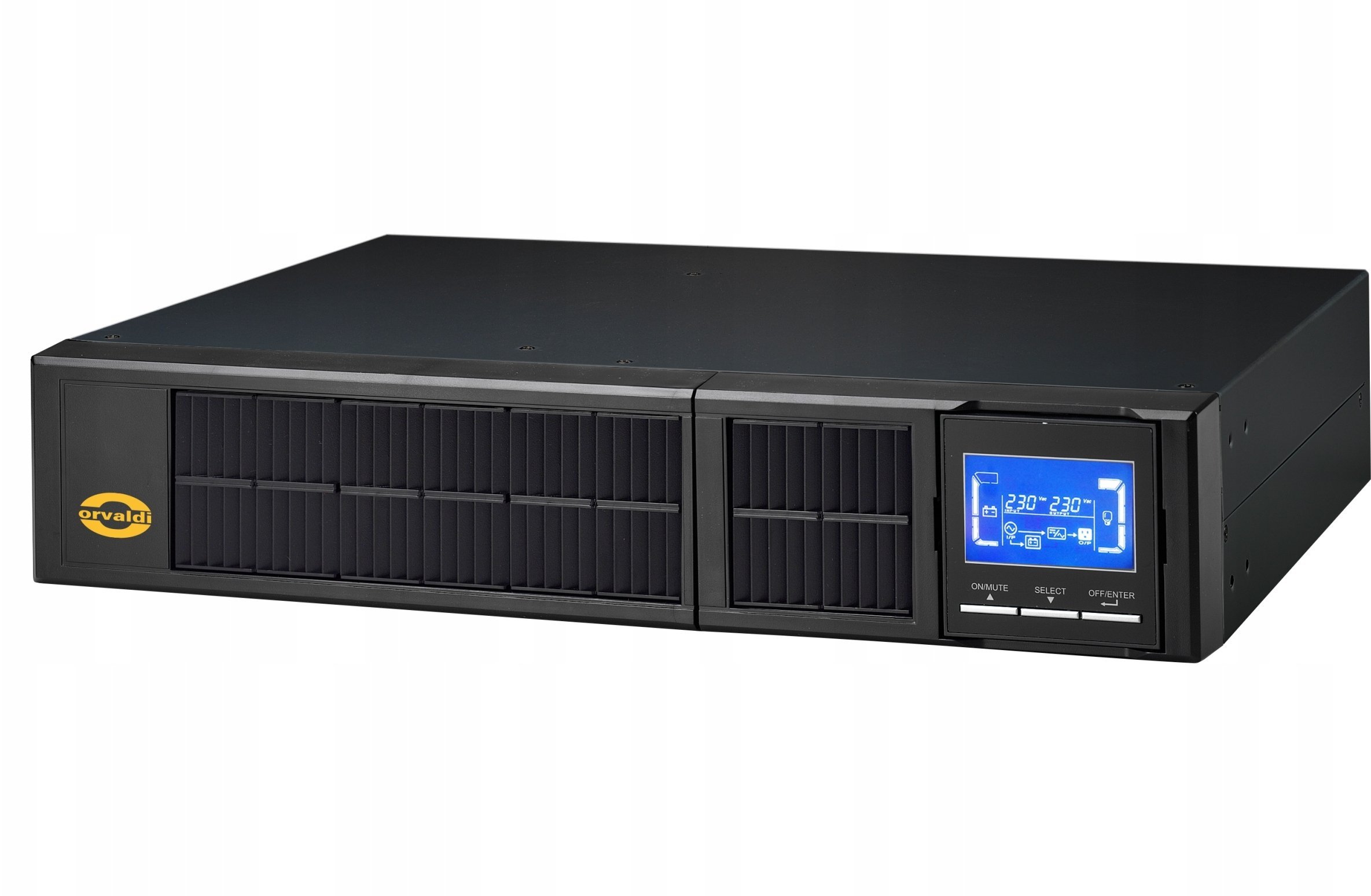 UPS Orvaldi UPS ORVALDI V3000+ on-line 2U LCD rack/tower VGALIII3KRT