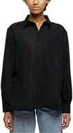 Koszule damskie - Urban Classics Damska koszula oversized twill, czarny, 4XL - miniaturka - grafika 1