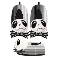 Kapcie damskie - Nightmare Before Christmas Household Chodzenie Kapcie - Kolor Czarny - Rozmiary 38/39 - Kapcie z nadrukiem Jack - Oryginalny produkt, Czarny (Black), 38/39 EU - miniaturka - grafika 1