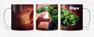 KUBEK CERAMICZNY Z NADRUKIEM HULK AVENGERS RÓŻNE WZORY BAJKI - IMIĘ - Kubki - miniaturka - grafika 1