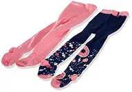Rajstopy - Playshoes Rajstopy dziecięce uniseks, granatowy/różowy, 122-128 - miniaturka - grafika 1