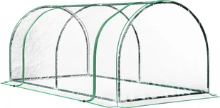 Szklarnia Outsunny, szklarnia z drzwiami, zimna rama, dom dla roślin, szkółka roślin, stal PVC, 200 x 100 x 80 cm - Szklarnie ogrodowe - miniaturka - grafika 1
