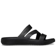 Klapki i japonki damskie - Klapki Crocs Getaway Strappy 209587-001 - czarne - miniaturka - grafika 1