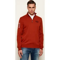 Swetry męskie - La Martina Wełniany sweter Regular Fit - miniaturka - grafika 1