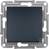 Wyłączniki światła i elektryczne - Łącznik 1-biegunowy, bez ramki, zaciski śrubowe, antracyt Asfora - miniaturka - grafika 1