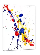 Obrazy i zdjęcia na płótnie - Splash Paint. Kolorowa Abstrakcja - obraz na płótnie Wymiar do wyboru: 60x80 cm - miniaturka - grafika 1