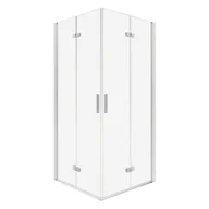 Kabiny prysznicowe - Kabina prysznicowa Style DR 80 x DR 90 CHR szkło transparentne 6 mm, profile chrom, drzwi składane KERRA - miniaturka - grafika 1