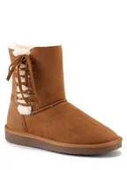 Botki damskie - ISLAND BOOT Botki zimowe "Goldboro" w kolorze jasnobrązowym - miniaturka - grafika 1
