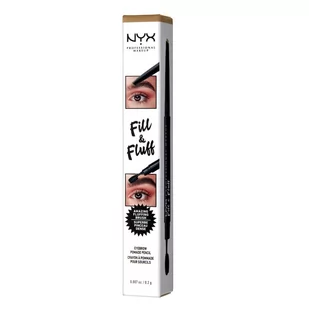 NYX Professional Makeup Professional Makeup - Fill &amp; Fluff Eyebrow Pomade Pencil - Pomada w kredce do wypełniania brwi - BLONDE NYXFPKWBR-ABR-02 - Pomada do brwi - miniaturka - grafika 1