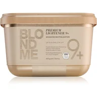 Farby do włosów i szampony koloryzujące - Schwarzkopf Professional Blondme Premium Lightener 9+ rozjaśniacz w proszku premium 9+ bezpyłowy 450 g - miniaturka - grafika 1
