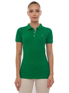 SIR RAYMOND TAILOR Koszulka polo "Angie" w kolorze zielonym - Koszulki i topy damskie - miniaturka - grafika 1