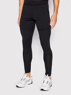 Spodnie sportowe damskie - 4F Legginsy H4L22-SPMF011 Czarny Slim Fit - miniaturka - grafika 1