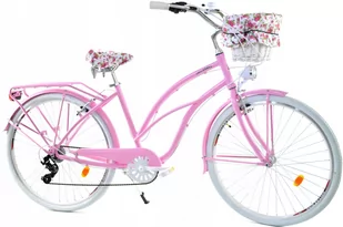Dallas Bike Cruiser 7spd Alu 28 cali Damski Różowy - Rowery - miniaturka - grafika 1