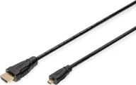 Kable komputerowe i do monitorów - Kabel Triton Digitus HDMI 1.4 1m kabel HDMI HDMI Typu D Micro HDMI Typu A Standard Czarny - miniaturka - grafika 1