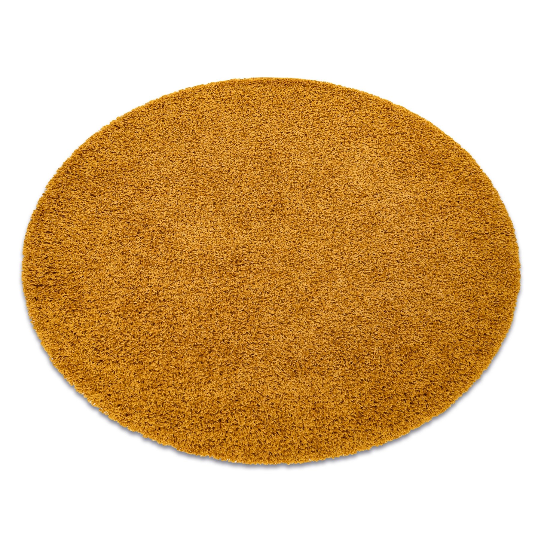 Dywan SOFFI koło shaggy 5cm złoty żółty koło 100 cm