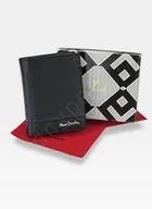 Portfele - Pierre Cardin, Portfel skórzany męski, Sahara, Tilak15 331, czarny, ochrona RFID - miniaturka - grafika 1