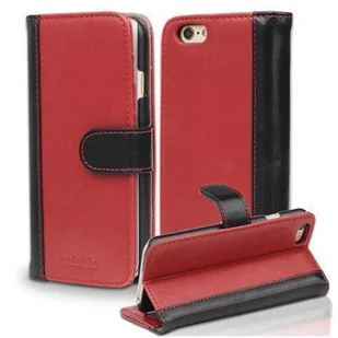 Etui Cadorabo do Apple iPhone 6 / 6S w kolorze czerwonym Ochronne etui na telefon komórkowy Etui z funkcją podstawki Pokrowiec na etui - Etui i futerały do telefonów - miniaturka - grafika 1