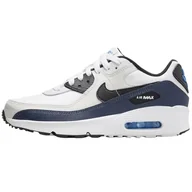 Buty dla dziewczynek - Nike Air Max 90 sneakersy dziewczęce, Thunder Blue Phantom Football Grey Black, 40 EU - miniaturka - grafika 1