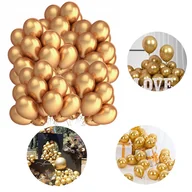 Wesele i ślub - Balony Złote Metaliczne Duże Ślub Urodziny 100Szt - miniaturka - grafika 1