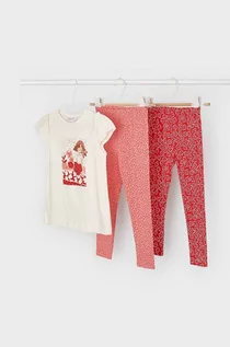 Dresy i komplety dla dziewczynek - Mayoral komplet bawełniany dziecięcy kolor fioletowy - grafika 1